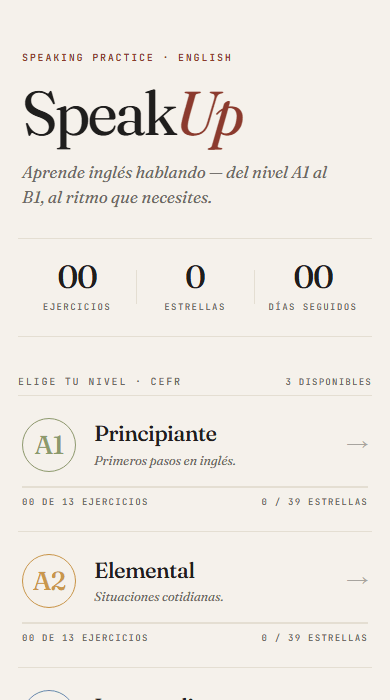 Captura de pantalla de SpeakUp